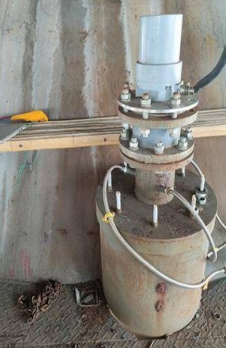 高溫雷達(dá)物位計(jì)應(yīng)用現(xiàn)場(chǎng)圖片(圖1)